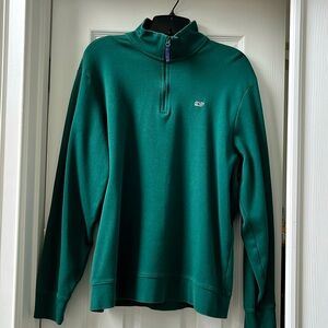 Vineyard Vines Green Men's Quarter-Zip Shirt